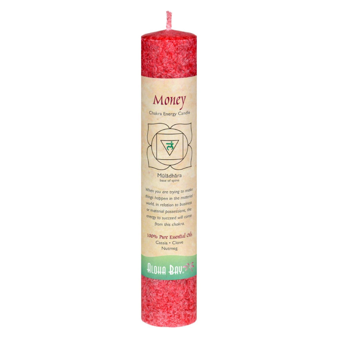 Aloha Bay - Chakra Pillar Candle - Red - 8" - Maras Green